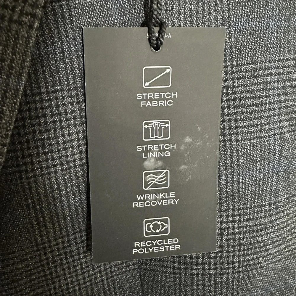 J Ferrar Mens 36‎ R Suit Jacket Slim Fit Charcoal Ultra Comfort Stretch Formal